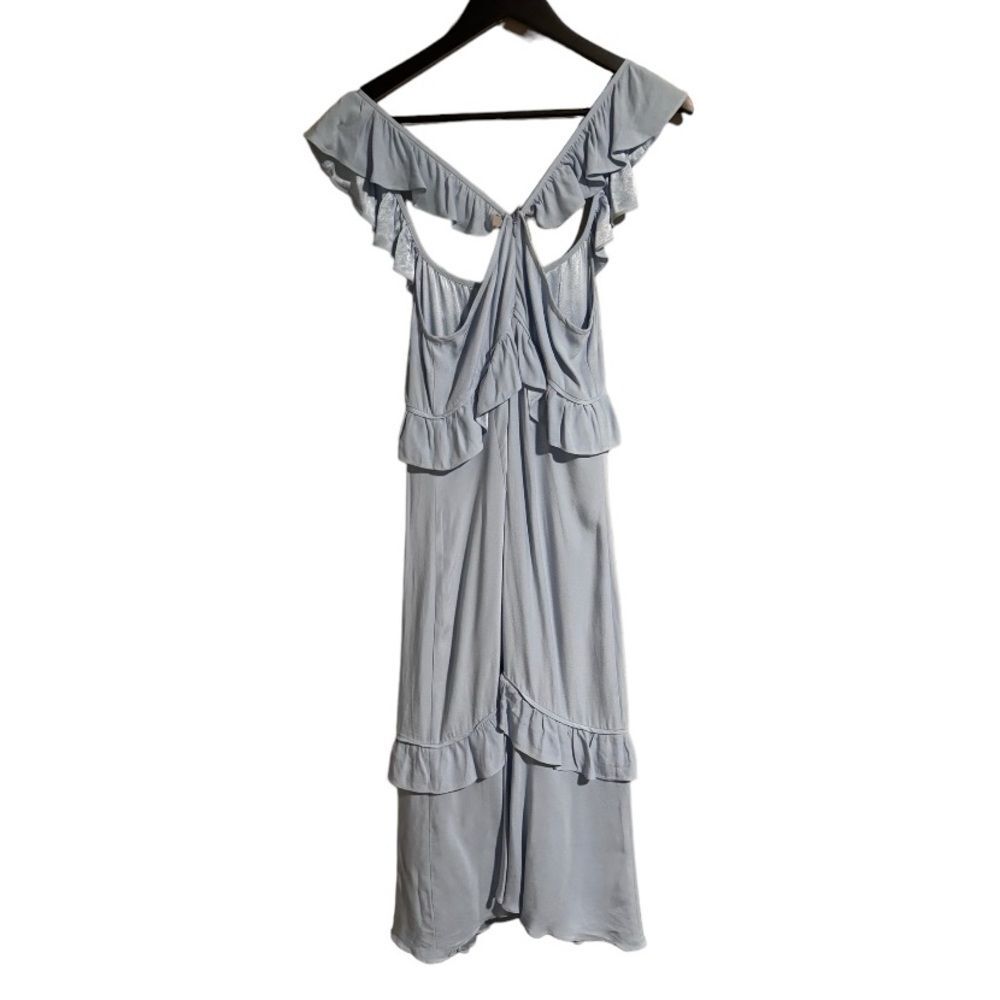 SAYLOR Maxine MIDI Dress in Ice Blue Event Spring Summer Wedding Formal Sorority - Picture 5 of 8